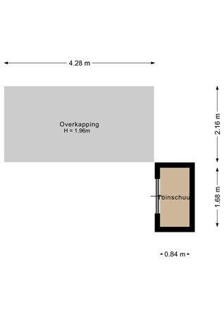 Floorplan - Gordelweg 194D, 3038 GJ Rotterdam